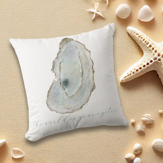 沿岸世界はあなたのオイスターウォーター色の牡蠣 クッション