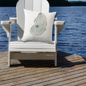 沿岸世界はあなたのオイスターウォーター色の牡蠣 クッション