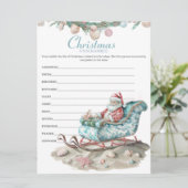 沿岸中国のクリスマスのアンスクランブルゲーム シーズンカード (スタンド正面)