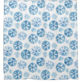 沿岸優雅さ砂ドルのシャワーカーテン。 シャワーカーテン (正面)