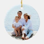 沿岸初めてのクリスマスニューホームヒトデの写真 セラミックオーナメント (裏面)