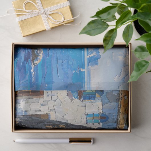 沿岸印象派地中海のの切り離し 薄葉紙 (ギフト)