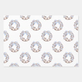 沿岸名門私立校風のオイスターボウリースクリスマス ラッピングペーパーシート (正面)