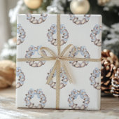 沿岸名門私立校風のオイスターボウリースクリスマス ラッピングペーパー