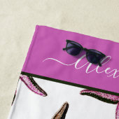 沿岸名門私立校風のピンク砂ヒトデビーチタオル ビーチタオル (インサイチュ)