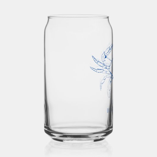 沿岸名門私立校風のブルーカパーソナライズされたニ ガラス缶 (右)