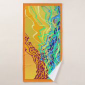 沿岸周波数2aアートタオル バスタオル (バスタオル)