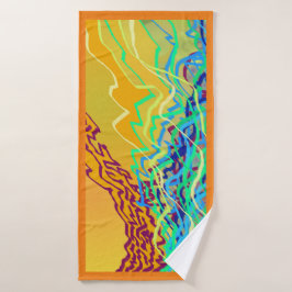 沿岸周波数2aアートタオル バスタオル