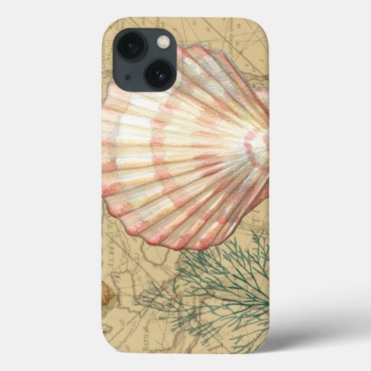 沿岸地図のコラージュ Case-Mate iPhoneケース (裏面)