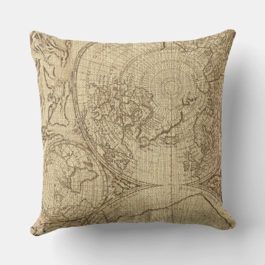 沿岸地図のシーライフのアオウミガメのイラストレーション クッション (裏面)