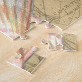 沿岸地図コラージュ ジグソーパズル (側面)