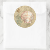 沿岸地図コラージュ ラウンドシール (バッグ)