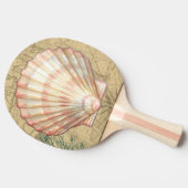 沿岸地図コラージュ 卓球ラケット (横)