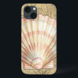 沿岸地図コラージュ iPhone 13ケース<br><div class="desc">海の生活のこの地図にはまったく似たものはない。この半透明のコレクションの貝は素晴らしどの製品にも使える。それは与え画像に対する感じヴィンテージであり、水中の海生活をキャプチャする。ピンクと白ストライプの貝殻、セピア色のコンチシェルを含む。</div>