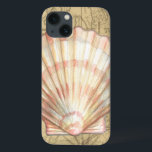 沿岸地図コラージュ iPhone 13ケース<br><div class="desc">海の生活のこの地図にはまったく似たものはない。この半透明のコレクションの貝は素晴らしどの製品にも使える。それは与え画像に対する感じヴィンテージであり、水中の海生活をキャプチャする。ピンクと白ストライプの貝殻、セピア色のコンチシェルを含む。</div>