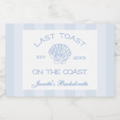 沿岸地域の最後のトーストバチェロレッテ スパークリングワインラベル (シングルラベル)