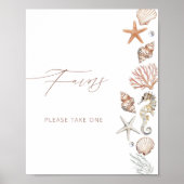 沿岸夏のブライダルシャワーの好意 ポスター (正面)