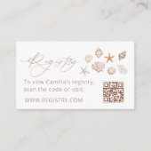 沿岸夏ブライダルシャワー登録簿 エンクロージャーカード (正面)