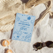 沿岸女性のカーボーイお洒落誕生日 招待状