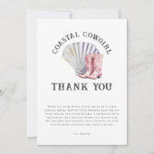 沿岸女性のカーボーイエレガントブライダルシャワー サンキューカード (正面)