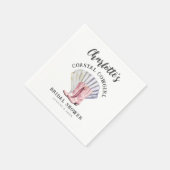 沿岸女性のカーボーイエレガントブライダルシャワー スタンダードカクテルナプキン (角)