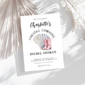 沿岸女性のカーボーイエレガントブライダルシャワー 招待状