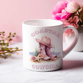 沿岸女性のカーボーイコーヒーマグ マグカップ