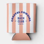 沿岸女性のカーボーイザバッハ倶楽部ピンクカバナストライプホテル 缶クーラー (正面)