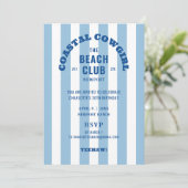 沿岸女性のカーボーイザビーチクラブ30th誕生日パーティー 招待状 (スタンド正面)