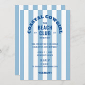 沿岸女性のカーボーイザビーチクラブ30th誕生日パーティー 招待状 (正面/裏面)