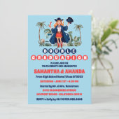 沿岸女性のカーボーイダブル卒業パーティー 招待状 (スタンド正面)