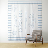 沿岸女性のカーボーイハットウェスタンバチェロレッテ タペストリー (インサイチュ)