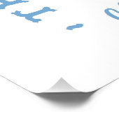 沿岸女性のカーボーイハット西海岸の青い美学 ポスター (コーナー)