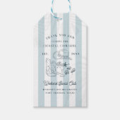 沿岸女性のカーボーイバチェロレッテの恩恵 ギフトタグ (正面)