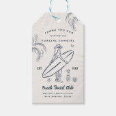 沿岸女性のカーボーイバチェロレッテの恩恵 ギフトタグ (正面)