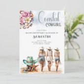 沿岸女性のカーボーイバチェロレッテカウボーイブーツ 招待状 (スタンド正面)