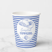 沿岸女性のカーボーイバチェロレッテテーブルデコール印刷 紙コップ (裏面)