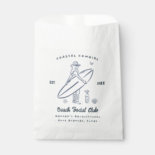 沿岸女性のカーボーイバチェロレッテ優先バッグ フェイバーバッグ (正面)