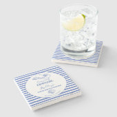 沿岸女性のカーボーイバチェロレッテ印刷 ストーンコースター (横)