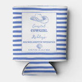 沿岸女性のカーボーイバチェロレッテ印刷 缶クーラー (正面)