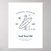 沿岸女性のカーボーイバチェロレッテ歓迎 ポスター (正面)