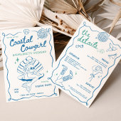 沿岸女性のカーボーイバチェロレッテ週末の日程 招待状