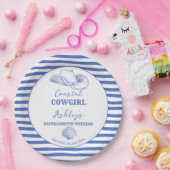 沿岸女性のカーボーイバチェロレッテ週末印刷 ペーパープレート (パーティー)