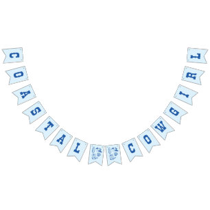 沿岸女性のカーボーイバチェロレッテ週末 バンティングフラッグ