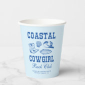 沿岸女性のカーボーイバチェロレッテ週末 紙コップ (正面)