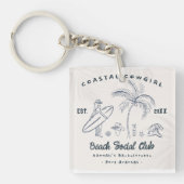 沿岸女性のカーボーイバチェロレッテ キーホルダー (正面)