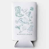 沿岸女性のカーボーイバチェロレッテ スリム缶クーラー (正面)