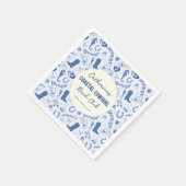 沿岸女性のカーボーイバッハおもしろいパターン スタンダードカクテルナプキン (角)