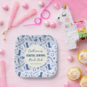 沿岸女性のカーボーイバッハおもしろいパターン ペーパープレート (パーティー)