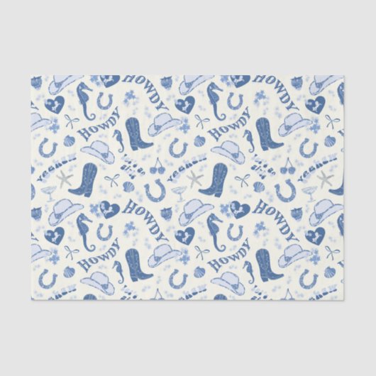 沿岸女性のカーボーイバッハおもしろいパターン 薄葉紙 (正面)